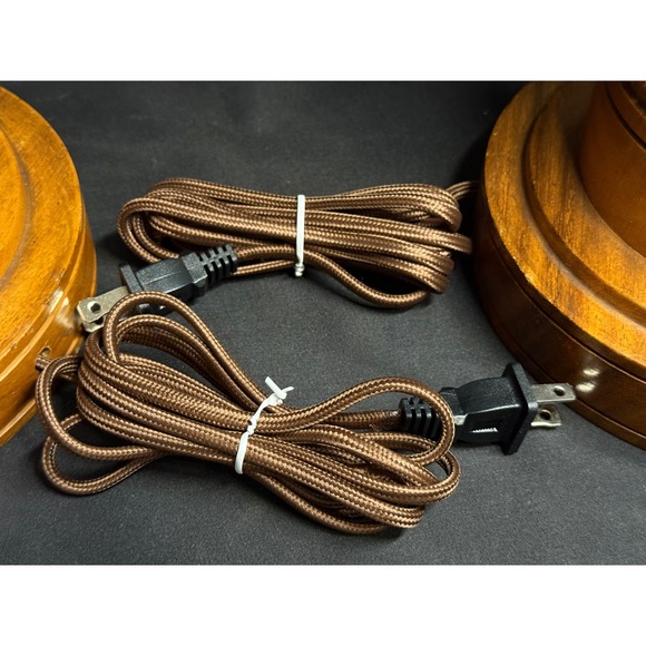 Vintage Sculptural Carved Lamps Pair / Mid-Century / Tribal / Folk Art Vibe - Picture 10 of 13